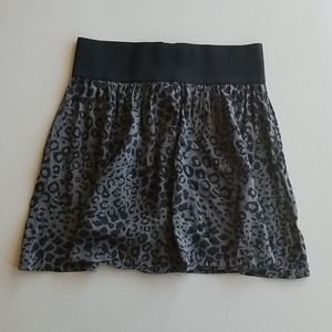 PINK Victoria' Secret gray leopard print skirt